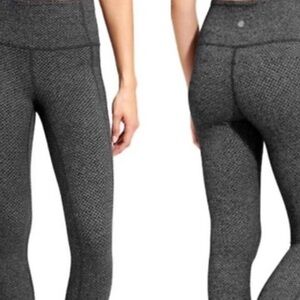 Athleta Gray Textured Leggings